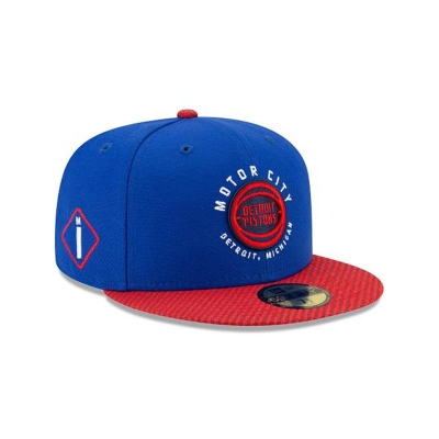 Sapca New Era Detroit Pistons NBA City Edition 59FIFTY Fitted - Albastri